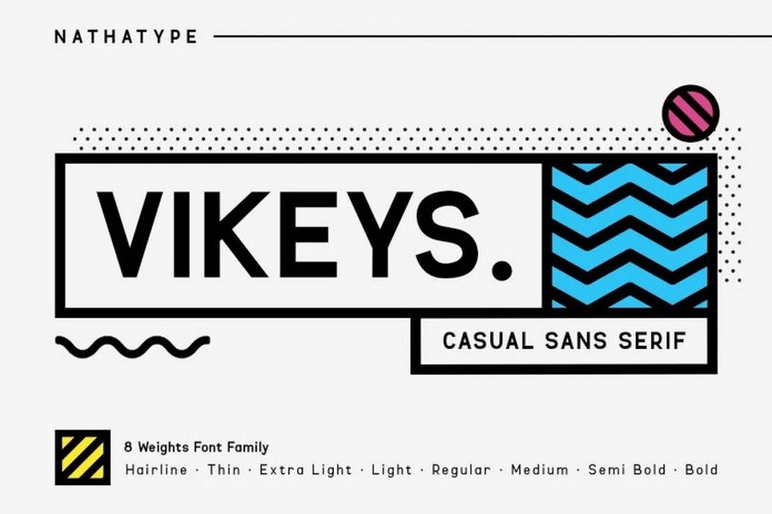 Vikeys - Creative Sans-Serif Font