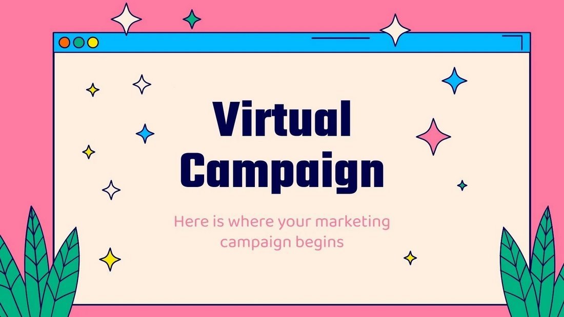 Virtual Campaign - Free Cute PowerPoint Template