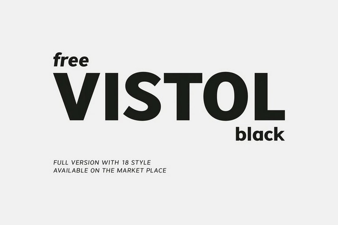 Vistol Black - Free Sans Serif Font