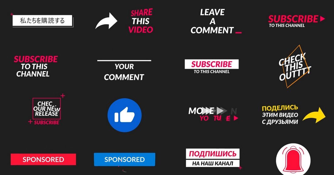 YouTube Lower Thirds Premiere Pro Templates
