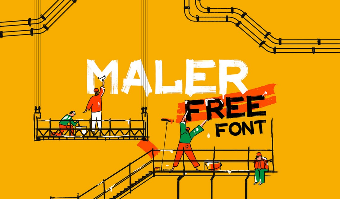 maler free font
