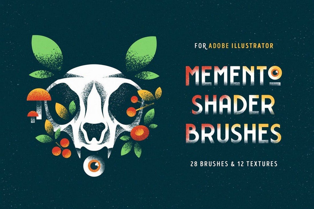 28 Shader Brushes for Illustrator