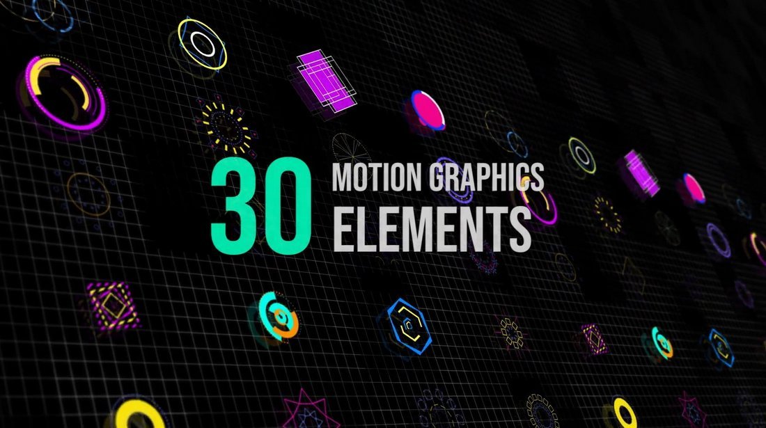 30 Motion Graphic Elements
