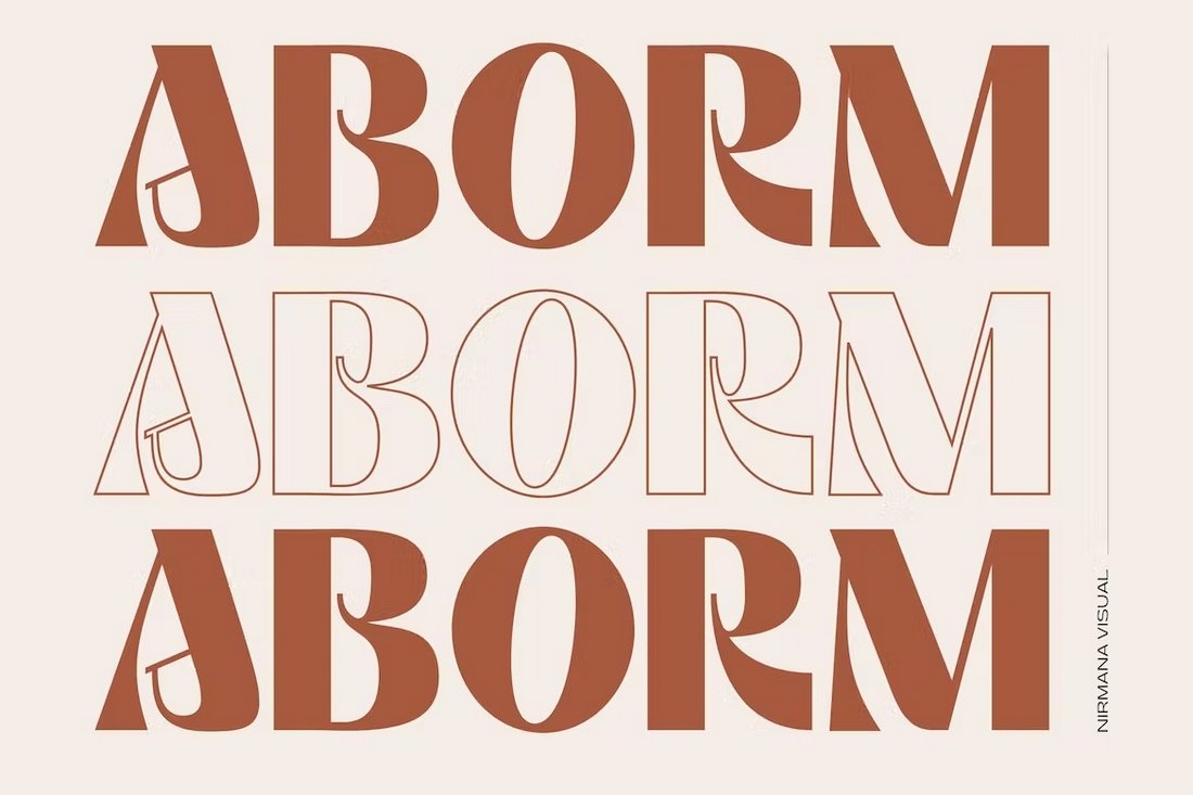Aborm - Fashion Logo Font