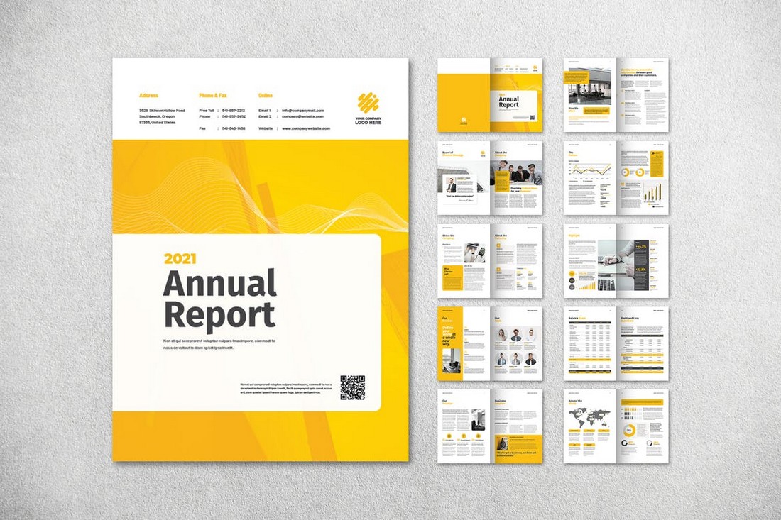 Agency Annual Report InDesign Template