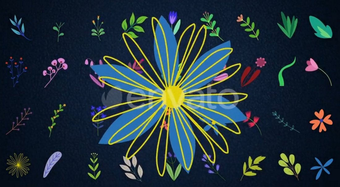 Animated Flowers Motion Graphics