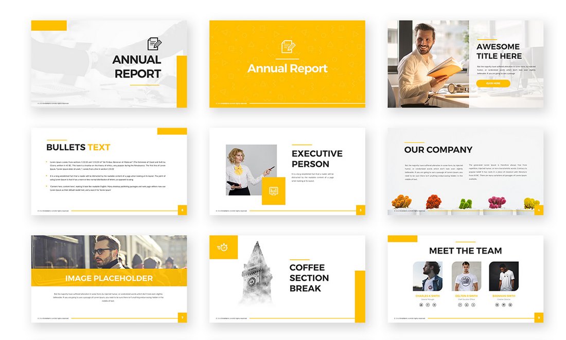Annual Report - Free Powerpoint Template