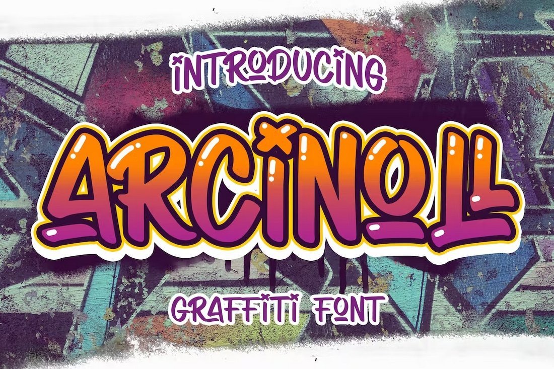 Arcinoll - Cool Graffiti Font