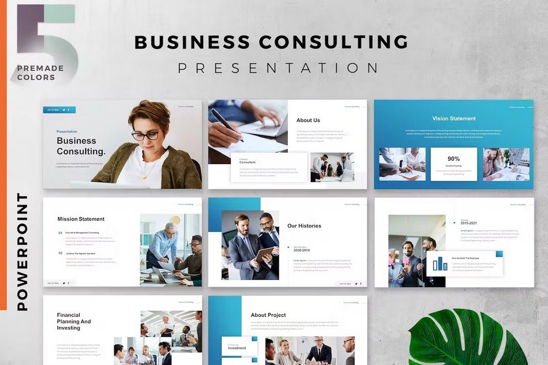B2B Business Consulting Presentation Template