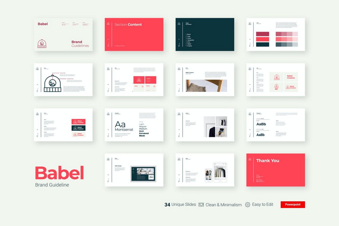 Babel - Minimal Animated Powerpoint Template