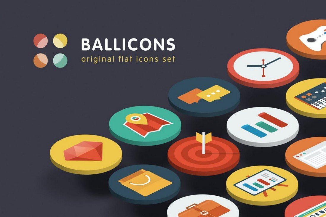 Ballicons - Flat Design Adobe XD Icons