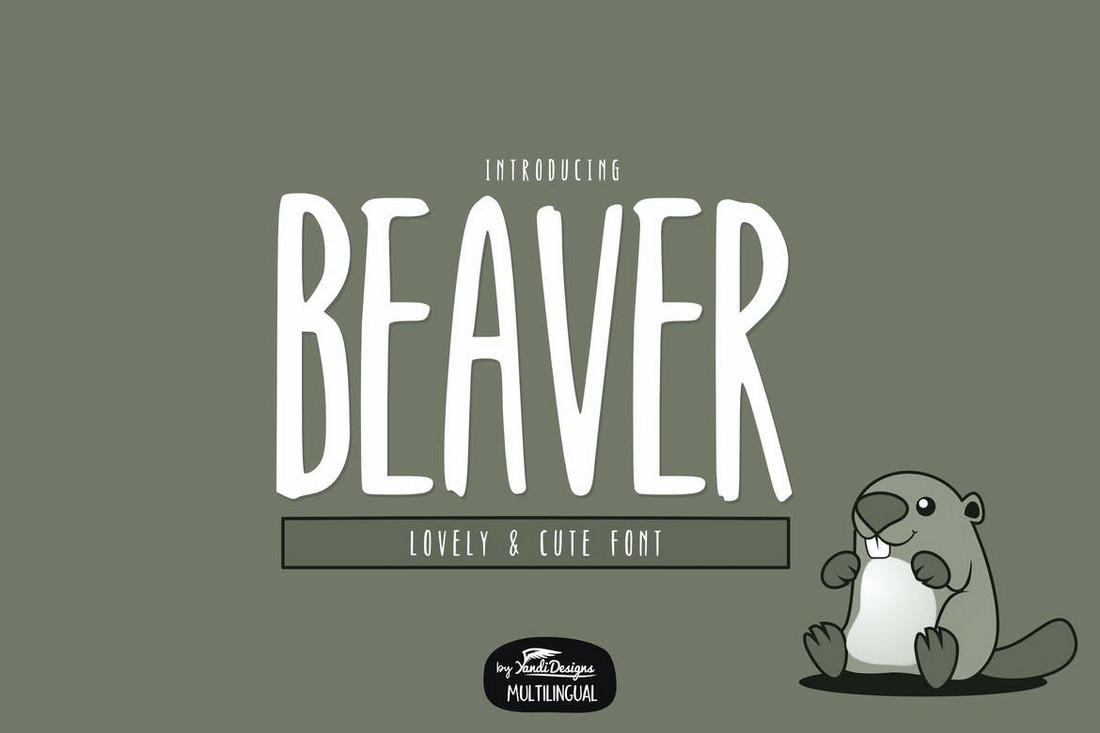 Beaver Font - Creative Narrow Font