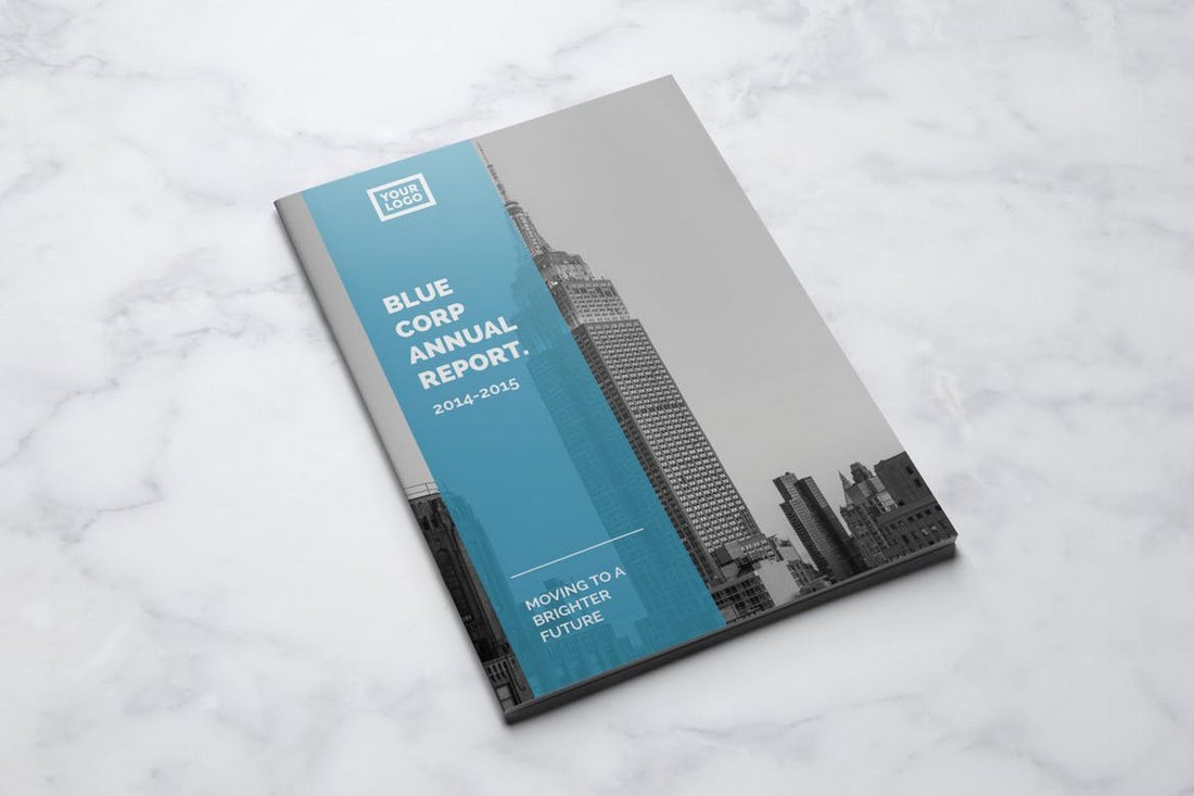 Blue Annual Report Template