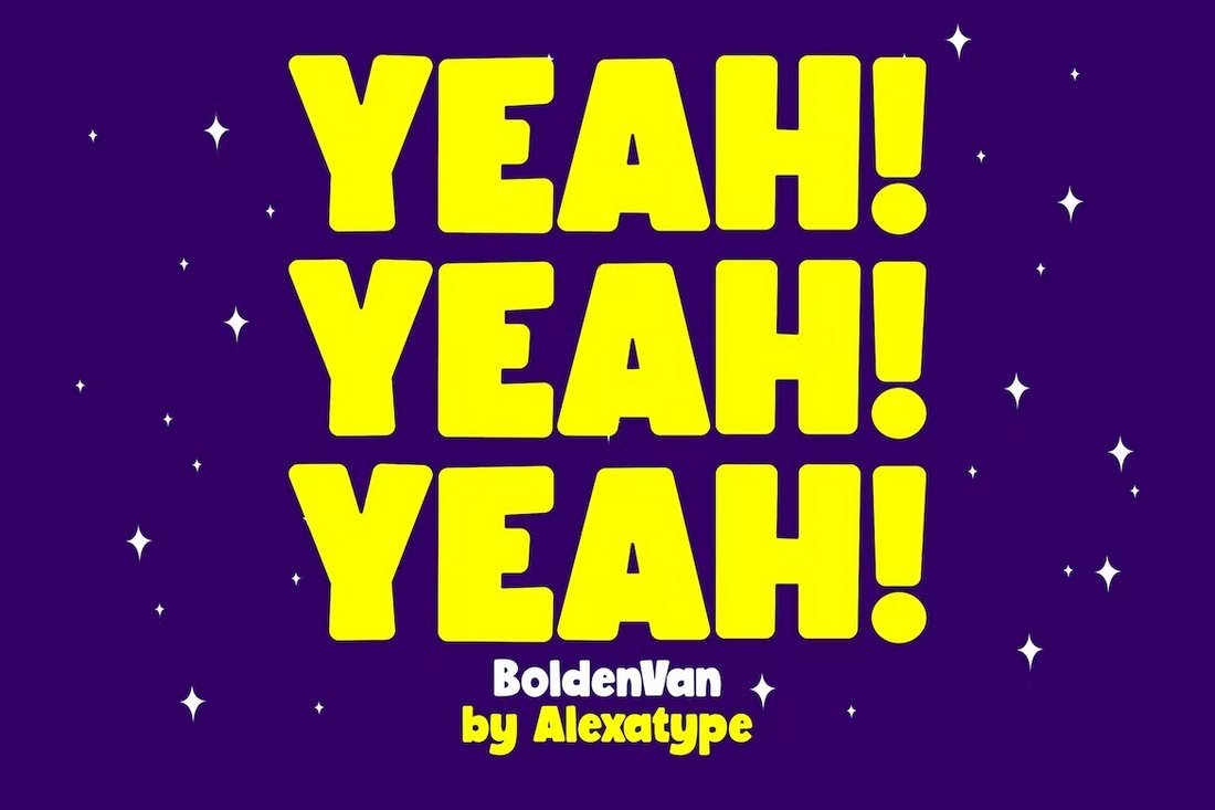BoldenVan - Fun Children's Fonts