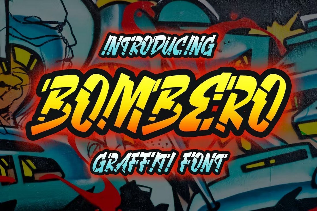 Bombero - Graffiti Style Font
