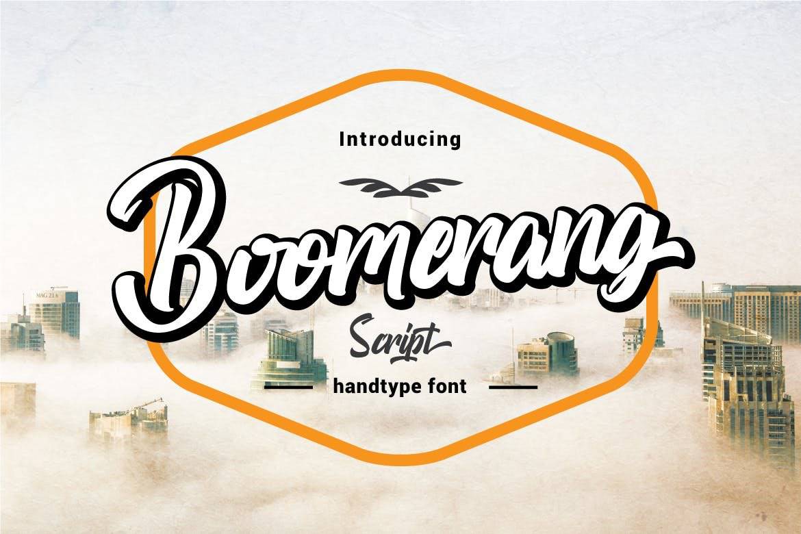 Boomerang Script Handtype Font