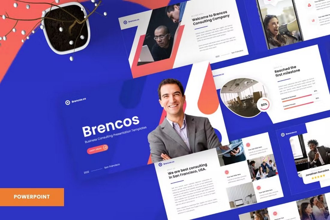 Brencos - Business Consulting PowerPoint Template