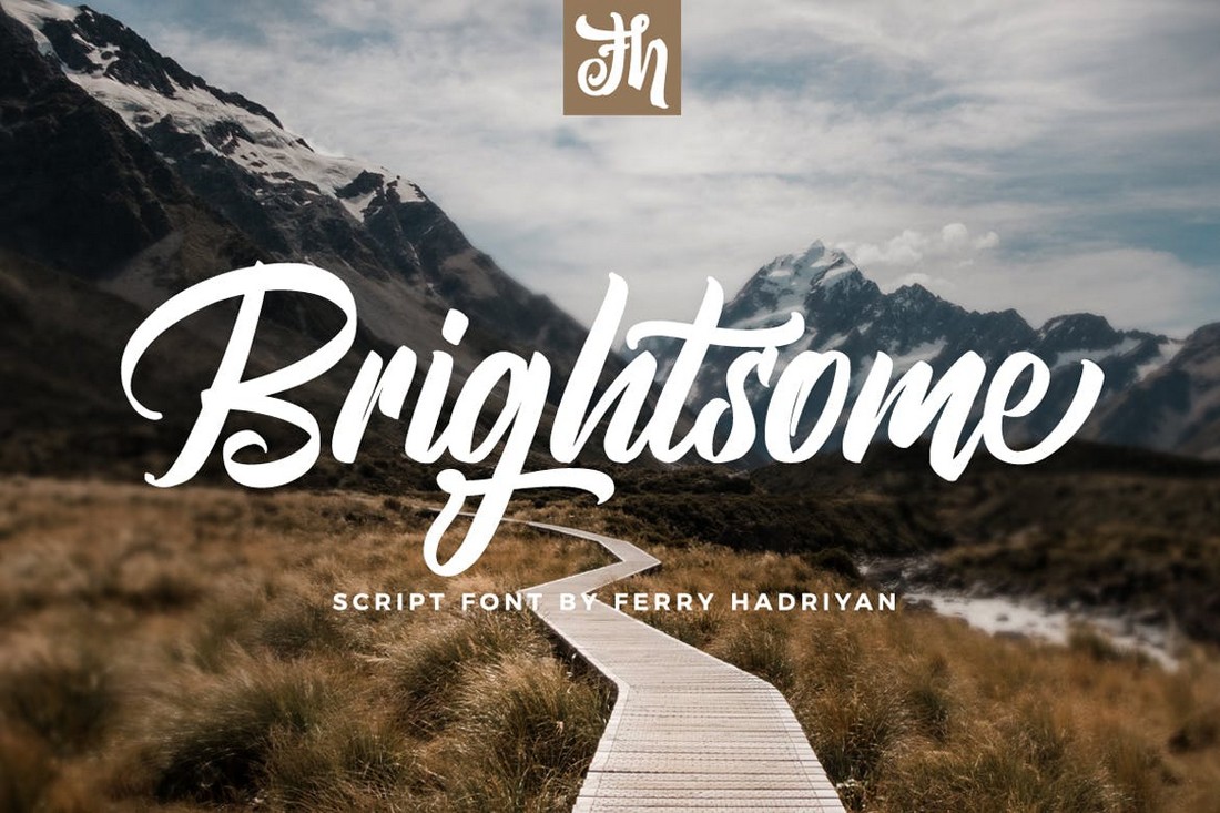 Brightsome - Script Logo Font