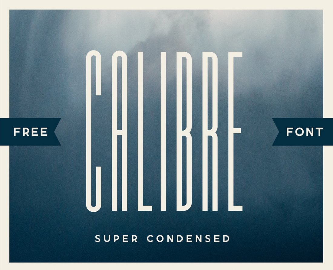 Calibre - Free Narrow Condensed Font