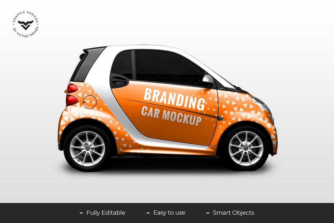 Car Branding PSD Mockup Template