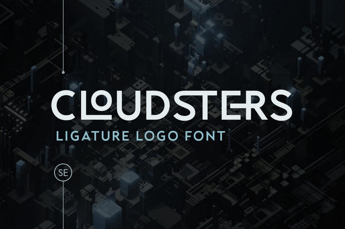 Cloudsters - Ligature Logo Font