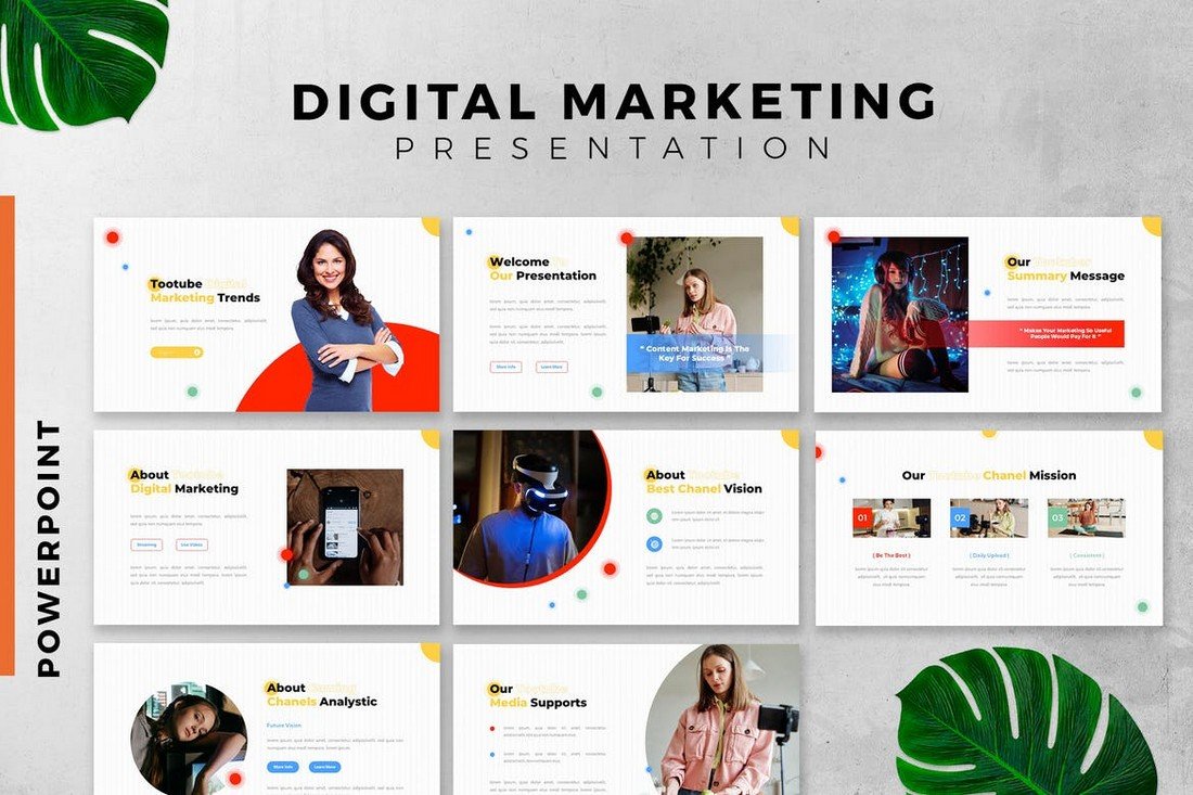 Colorful Marketing Plan PowerPoint Template