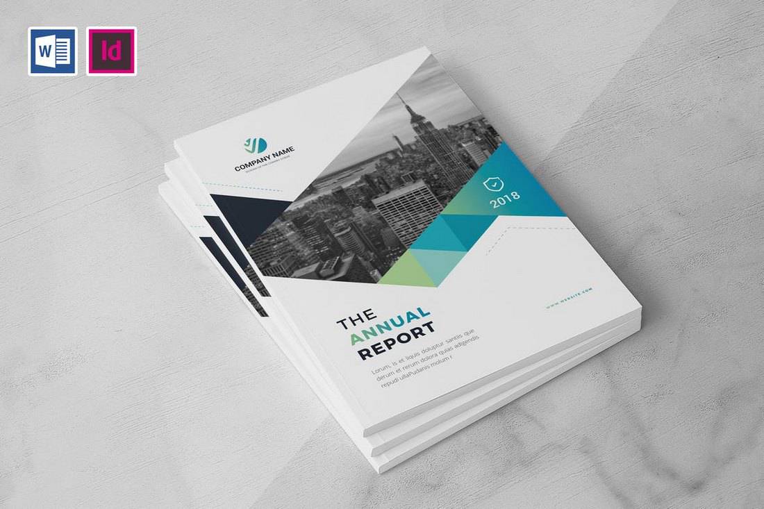Company Annual Report Brochure Word Template