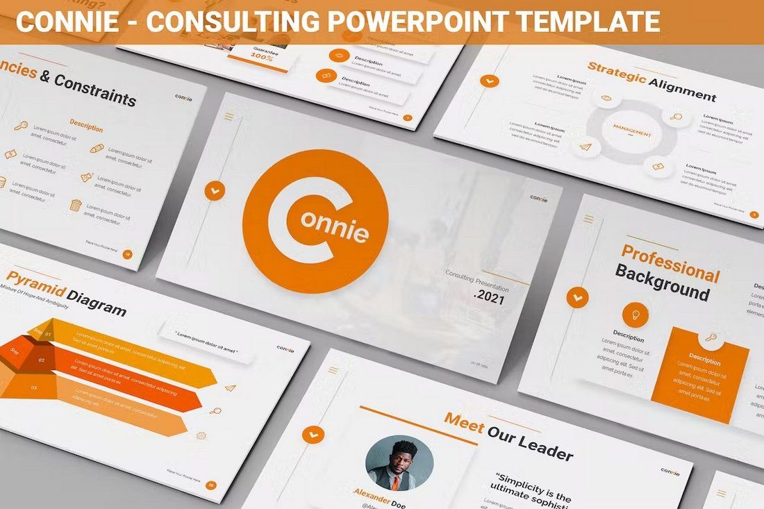 Connie - Consulting Powerpoint Presentation Template