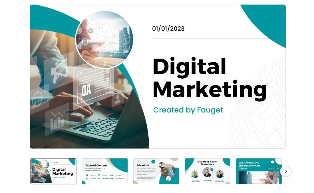 Digital Marketing Presentation Canva Presentation Templates