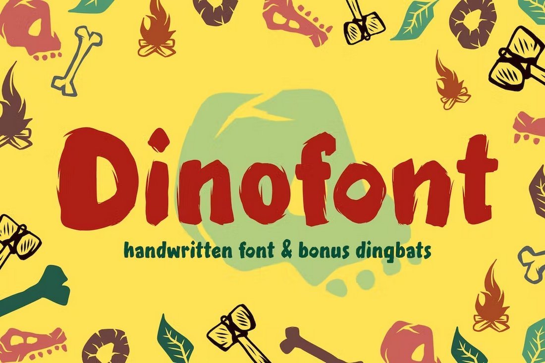 Dinofont - Handwritten Kids Font