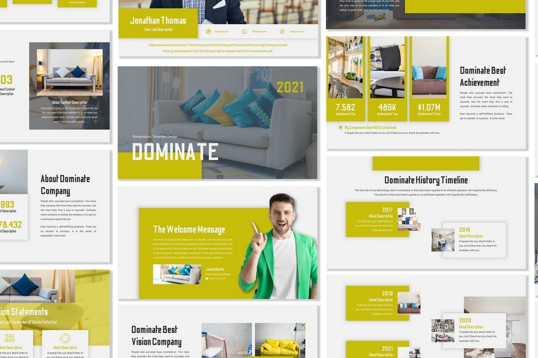 Dominate - Business Google Slides Template