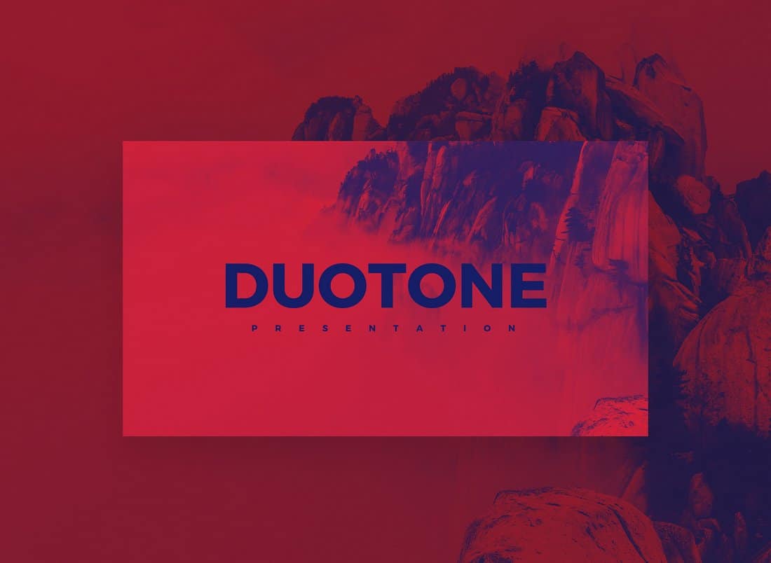 Duotone - Free Creatiave Keynote Template