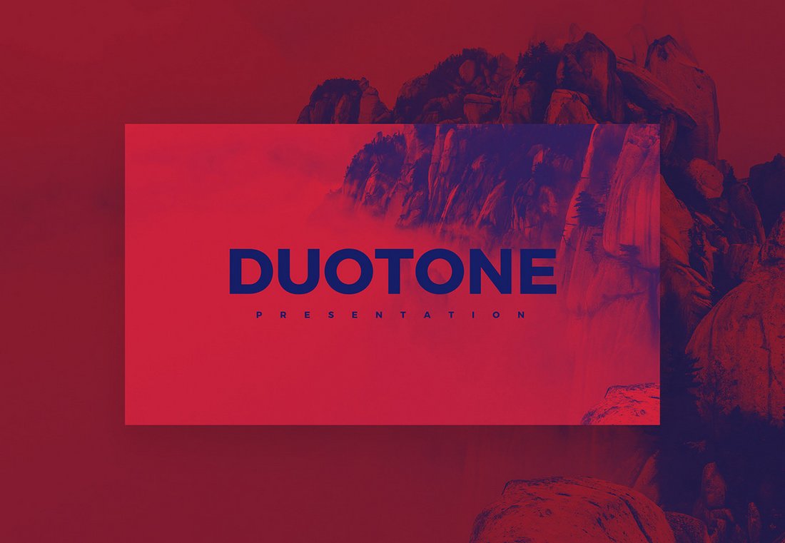 Duotone - Free Creative PowerPoint Template
