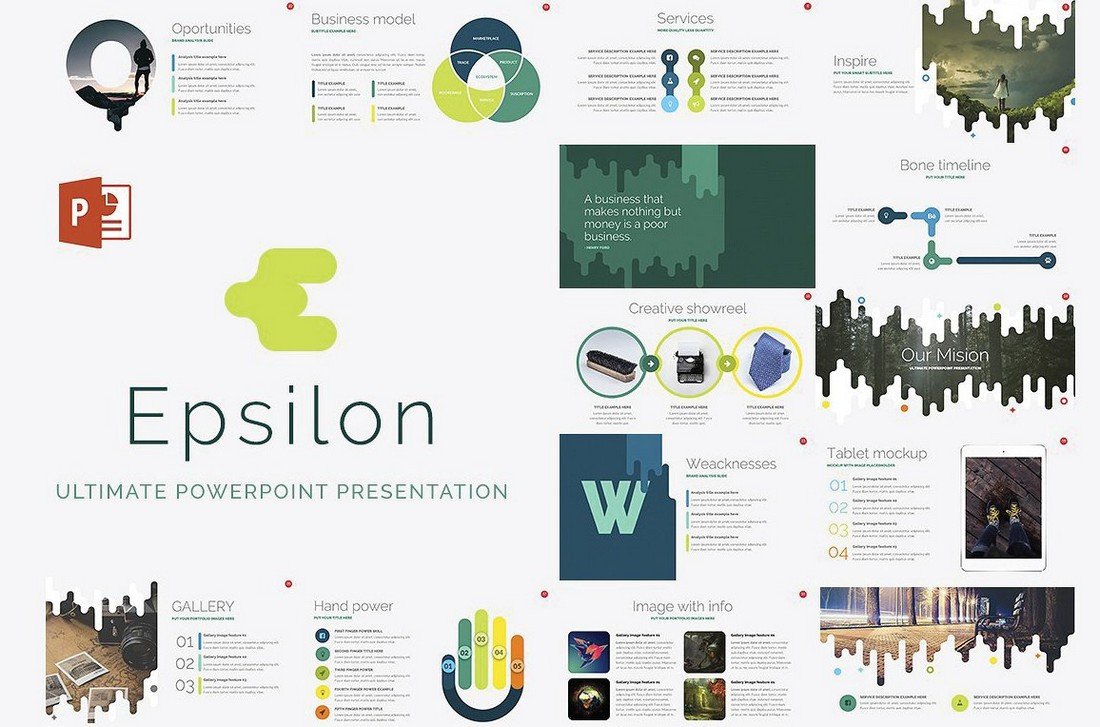 Epsilon - Free Marketing PowerPoint Template