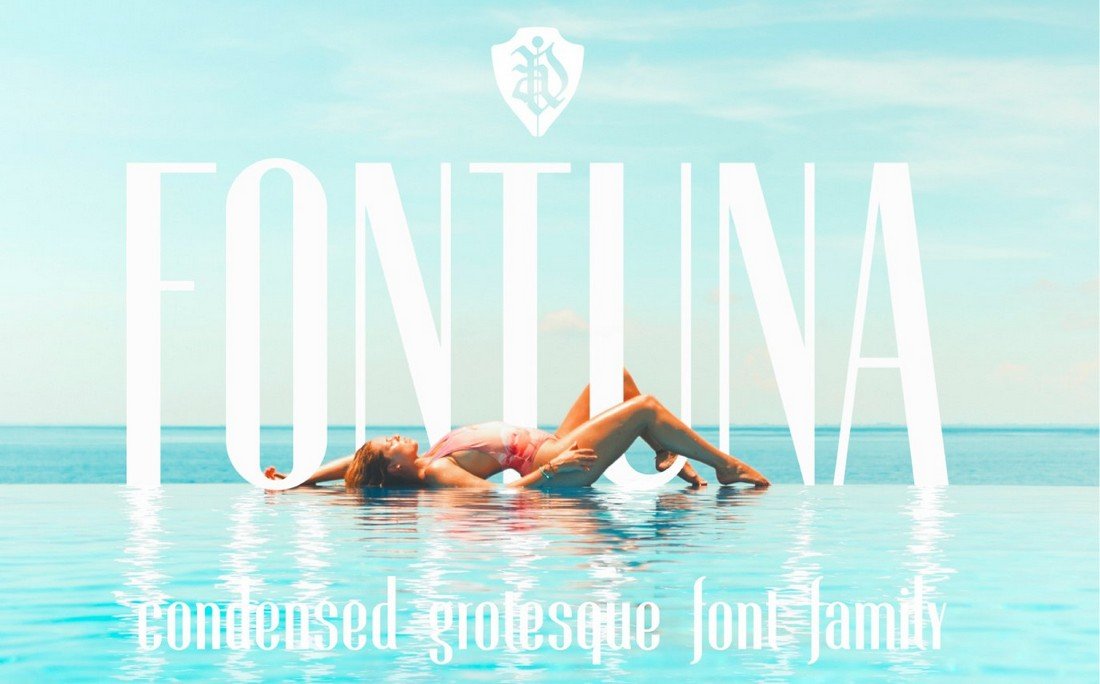 FONTUNA - Free Condensed Font Family