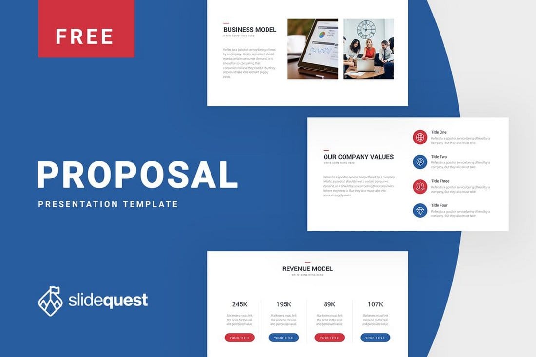 Free Business Proposal - Keynote Presentation Template