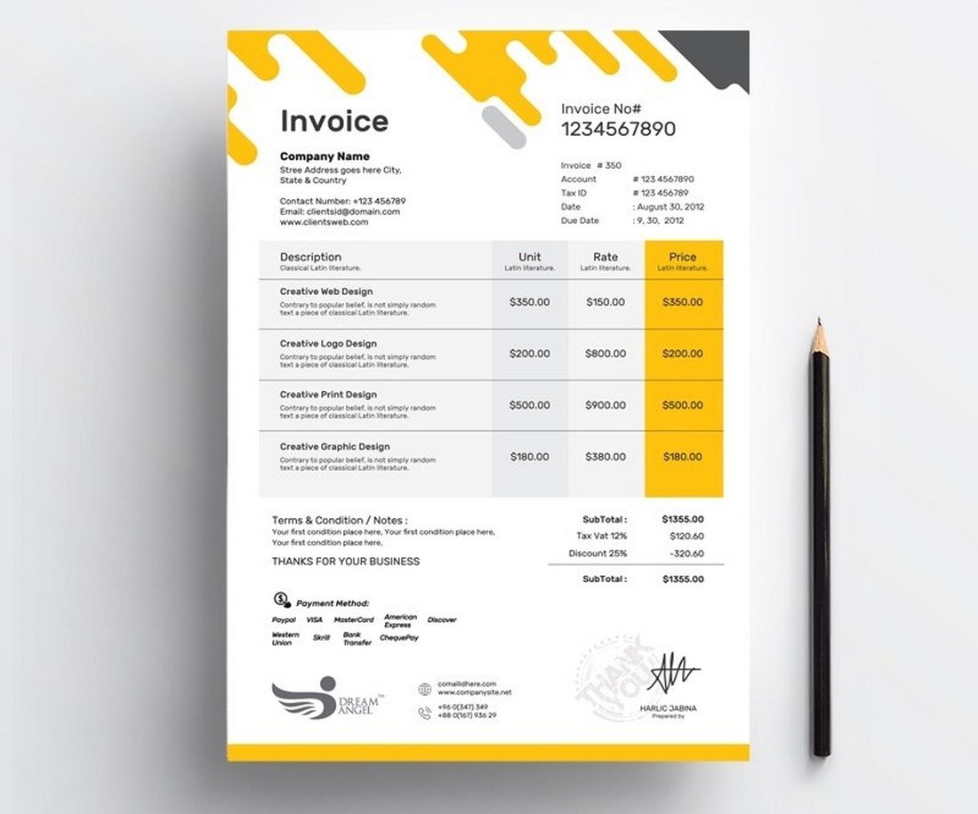 Free Digital Agency Invoice Template