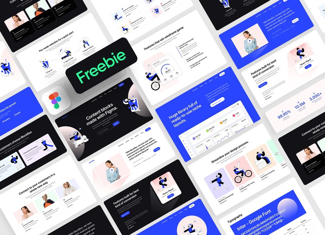 Free Figma Wireframe Kit for Websites