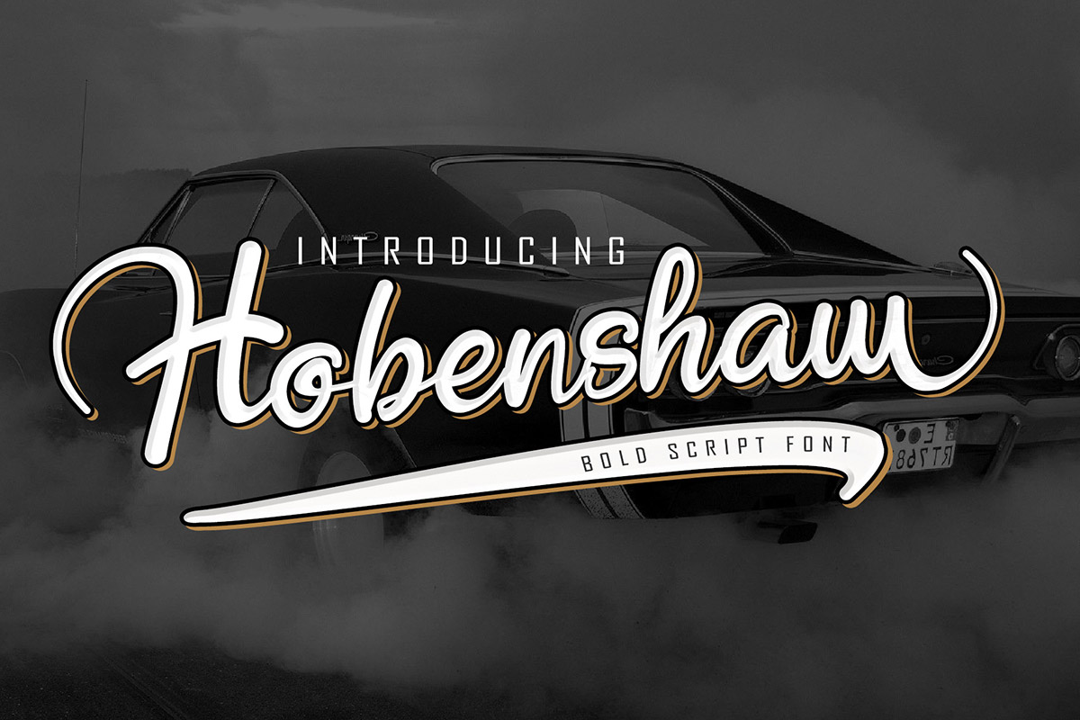 Free Hobenshaw Bold Script Font