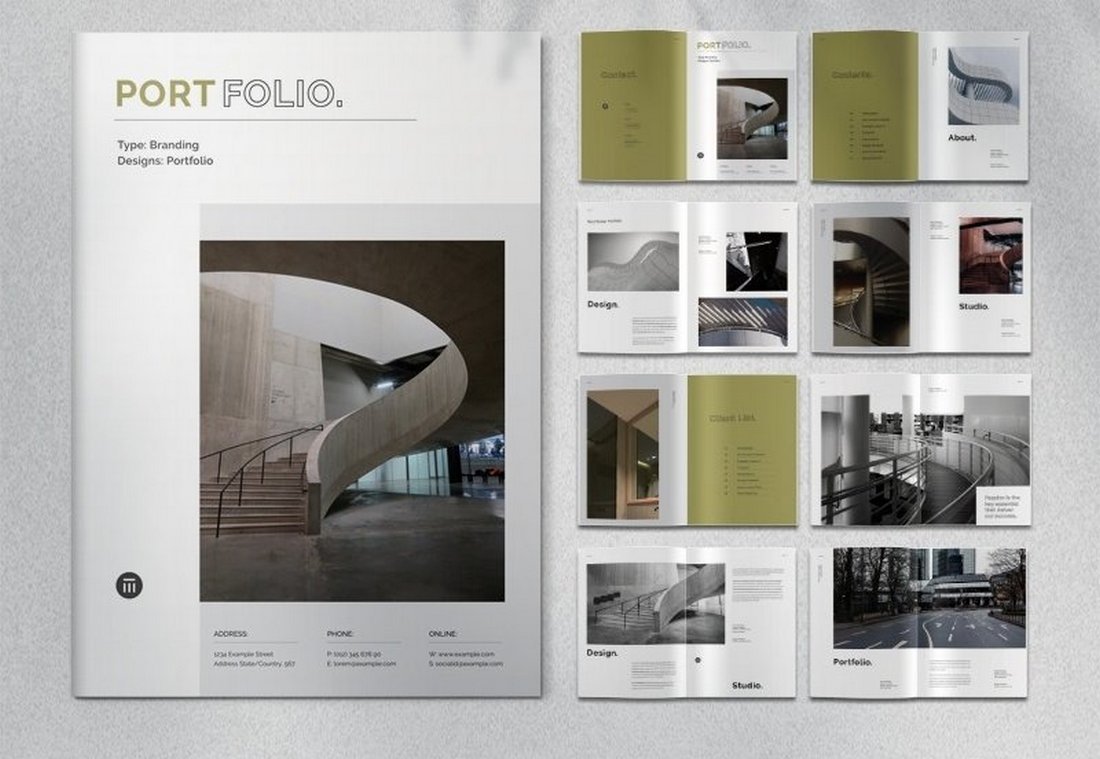 Free InDesign Portfolio Brochure Template
