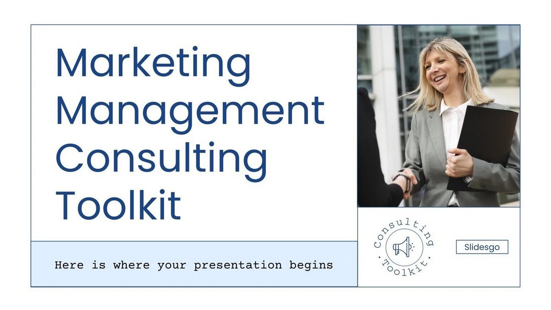 Free Marketing Management Consulting PowerPoint Template