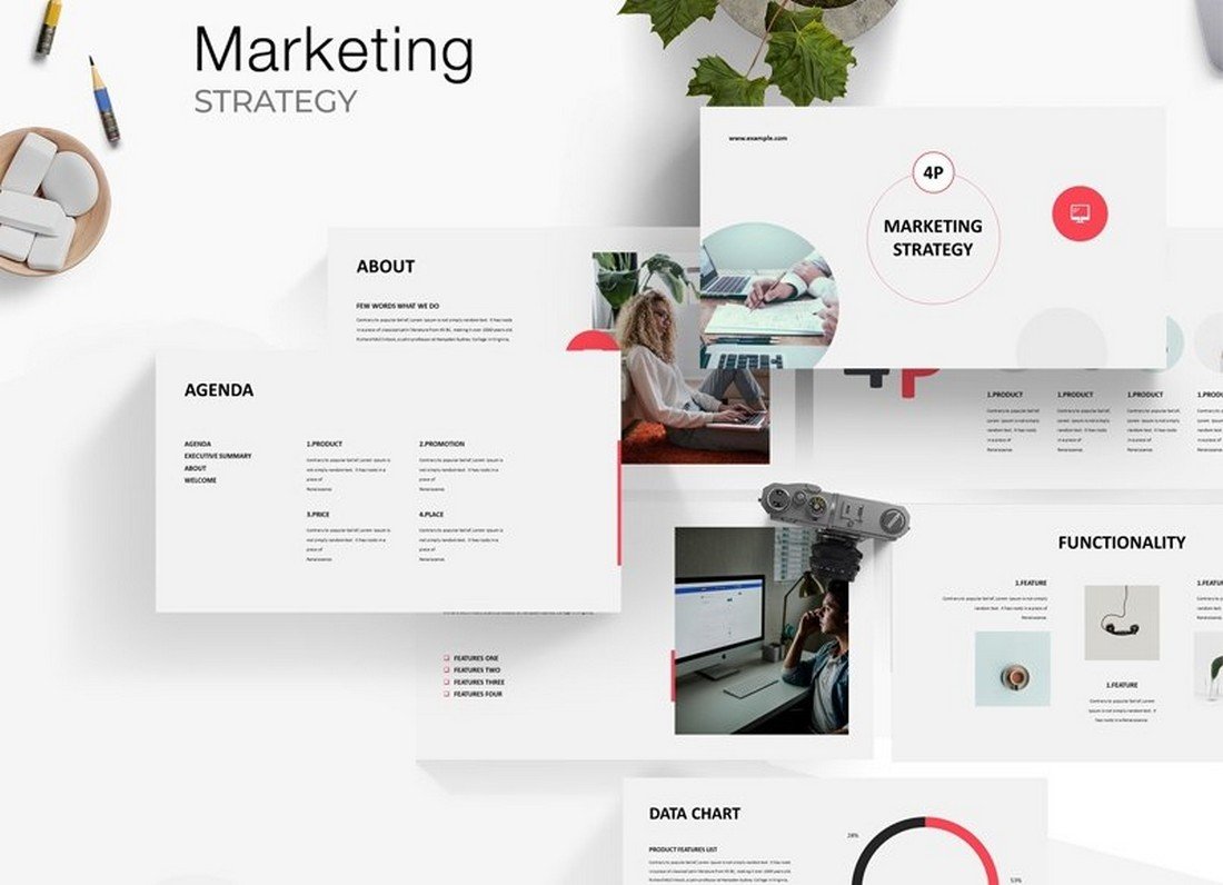 Free Marketing Strategy PowerPoint Template