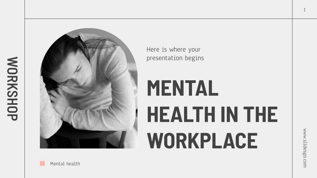Free Mental Health in the Workplace PowerPoint Template