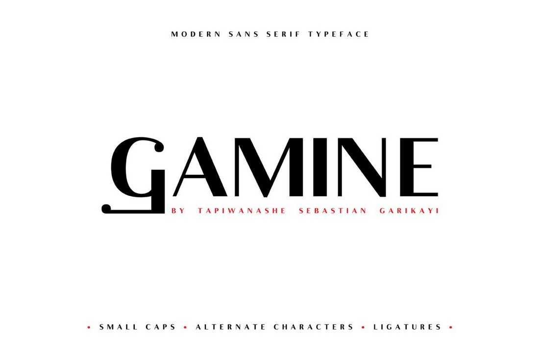 Gamine - Free Stylish Logo Font