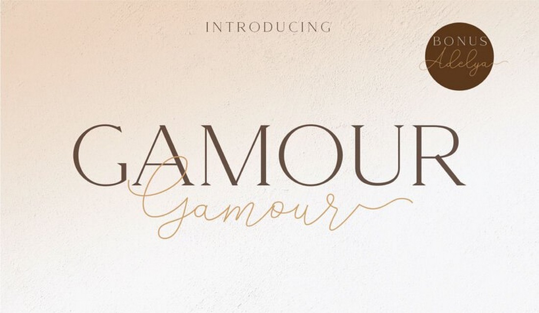 Gamour - Free Elegant Logo Font