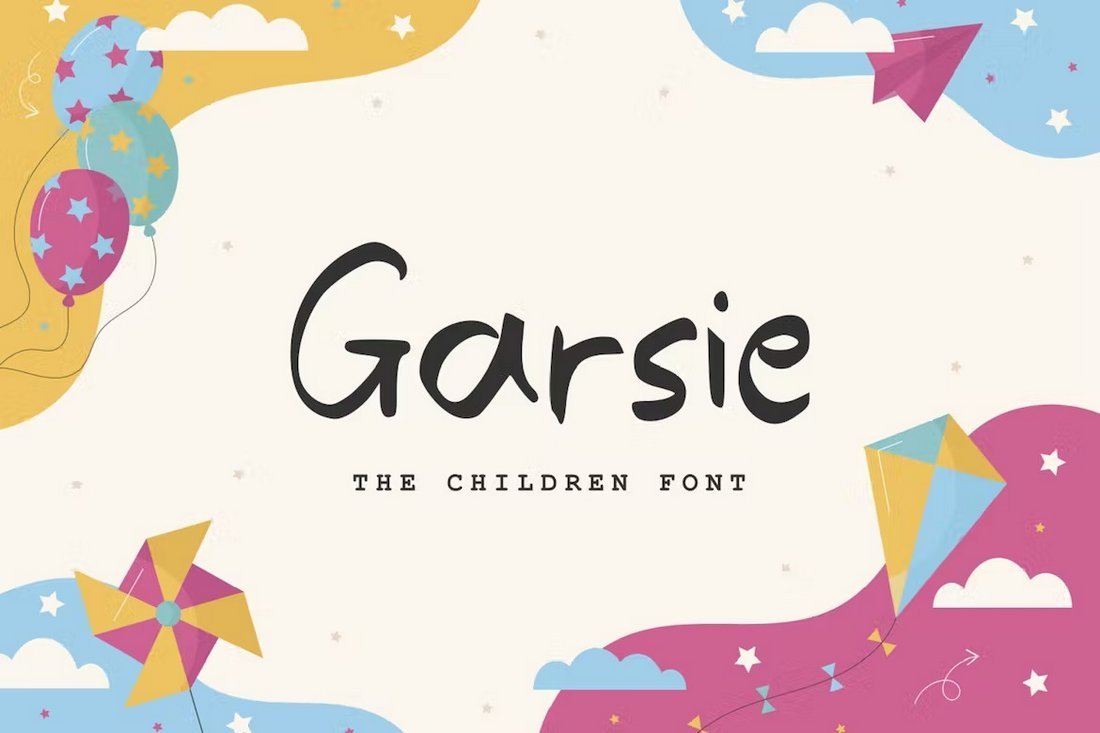 Garsie - Modern Children Font