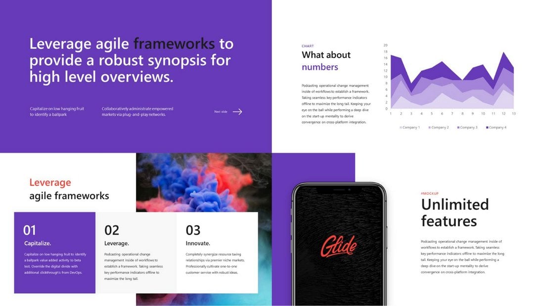 Glide - Free Multipurpose PowerPoint Template