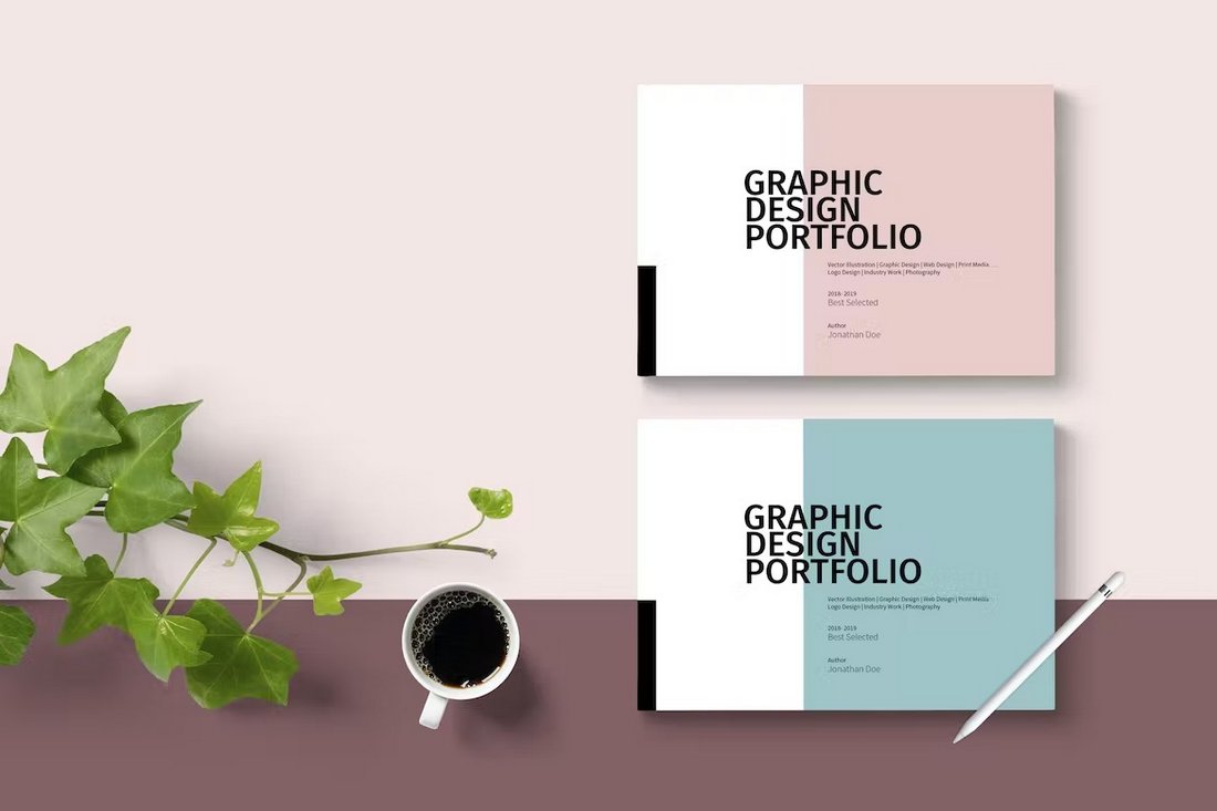 Graphic Design Portfolio Layout for InDesign