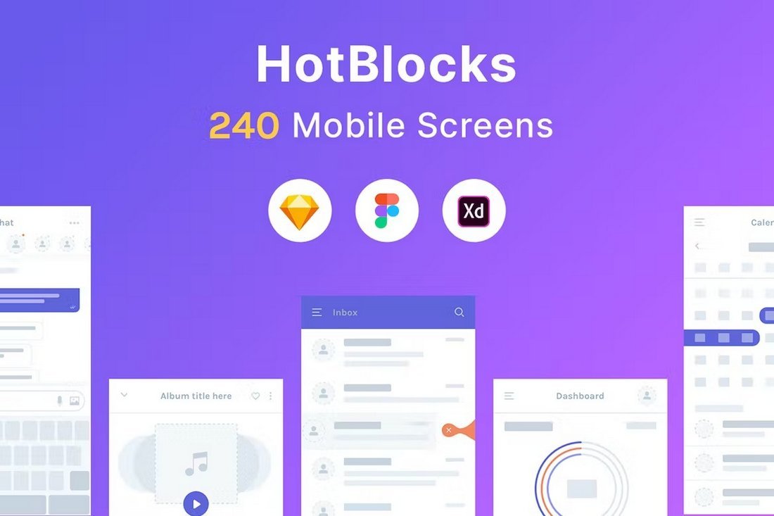 HotBlocks Figma Mobile Flowcharts Templates