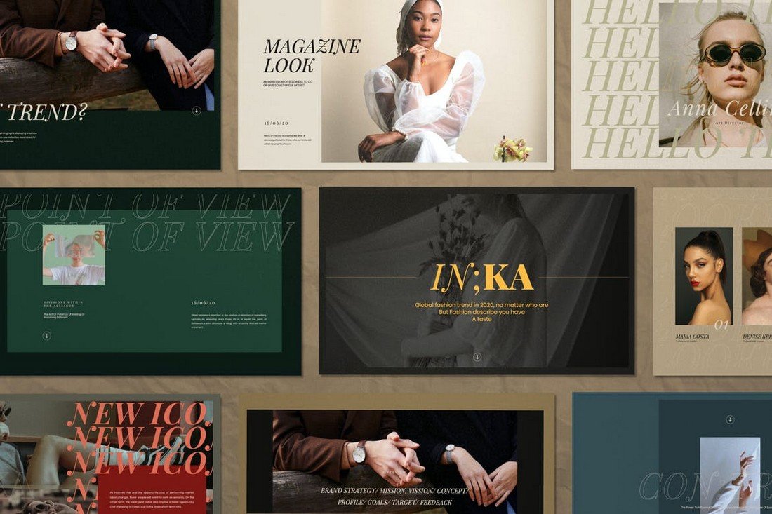 Iconic - Lookbook Fashion Powerpoint Template